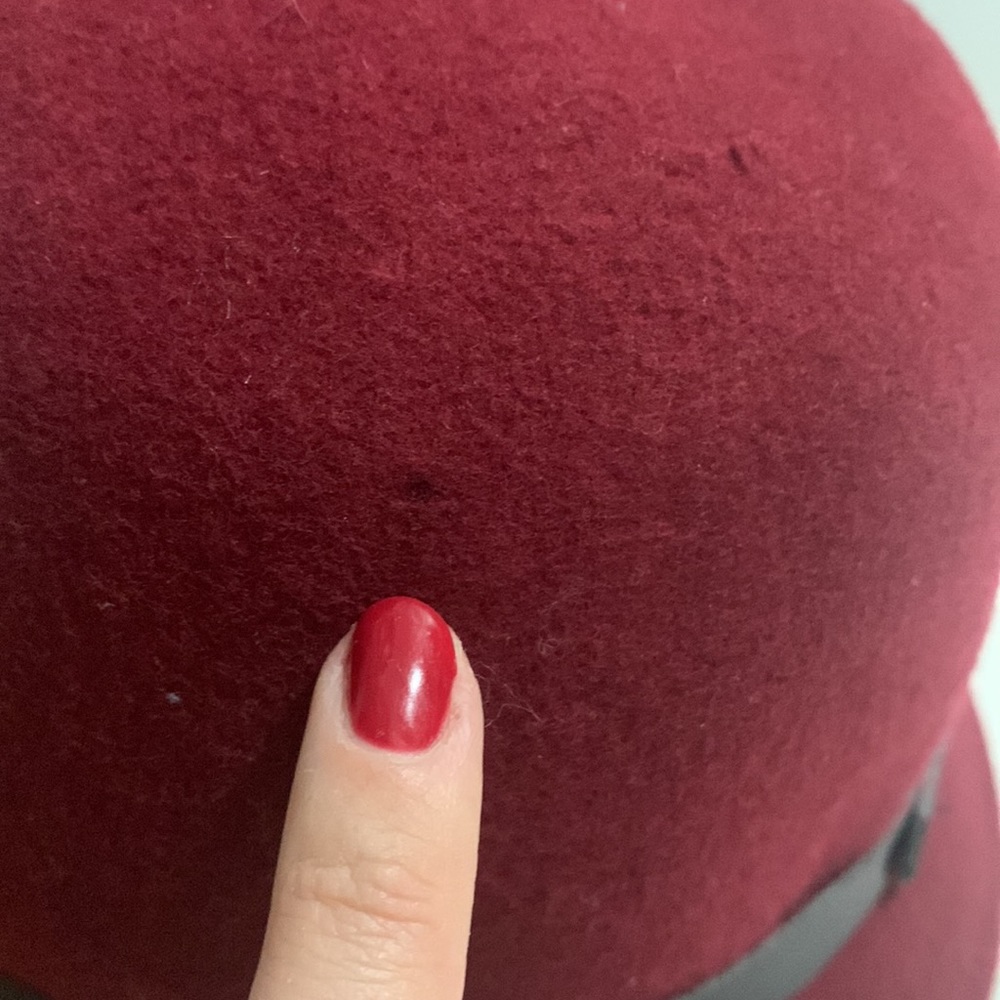 Bucket / Cloche Hat with Vintage vibes in burgundy. New! - Picture 8 of 9